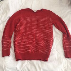 LOFT women’s sweater RED small